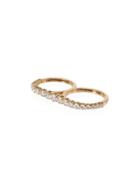 Melissa Kaye 18kt Yellow Gold Aria Two Finger Diamond Ring