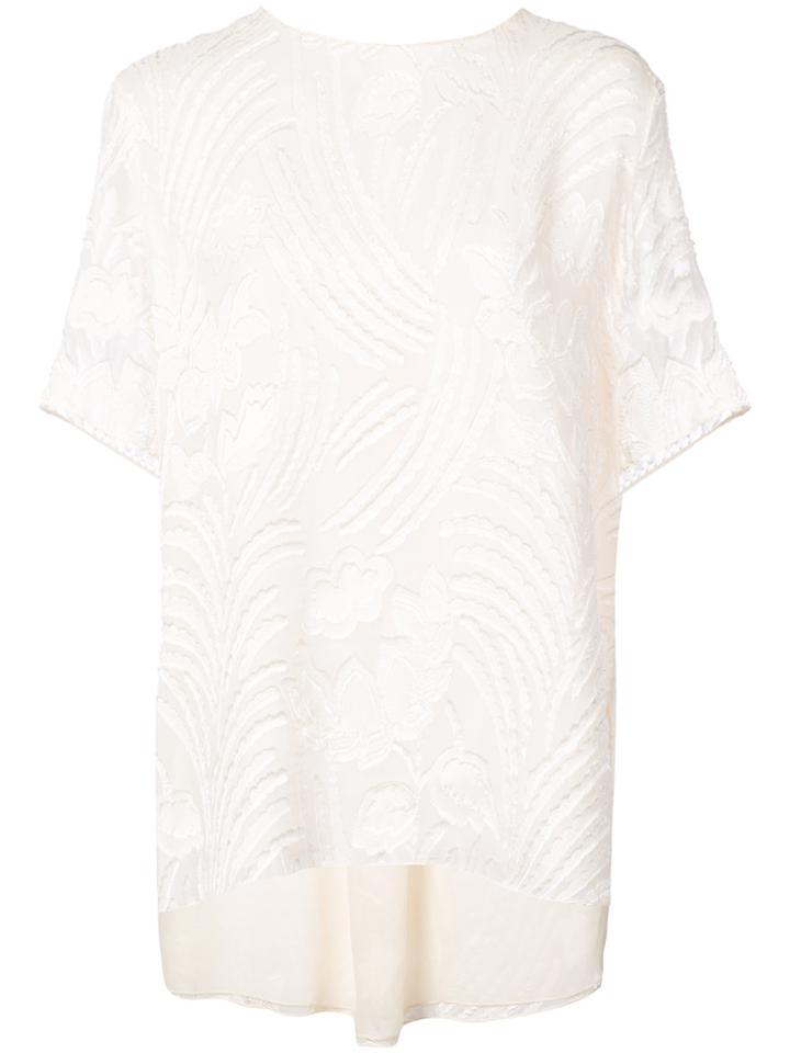 Adam Lippes High Low T-shirt - White