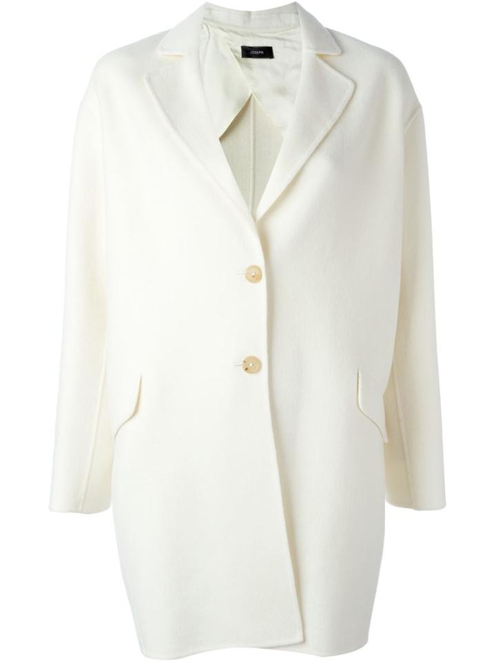 Joseph Single Breasted Coat, Women's, Size: 38, Nude/neutrals, Viscose/cashmere/wool