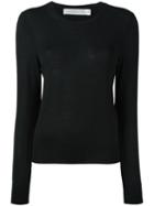 Victoria Beckham Round Neck Jumper, Women's, Size: 3, Black, Wool