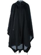 Y-3 Oversized Hooded Poncho - Black