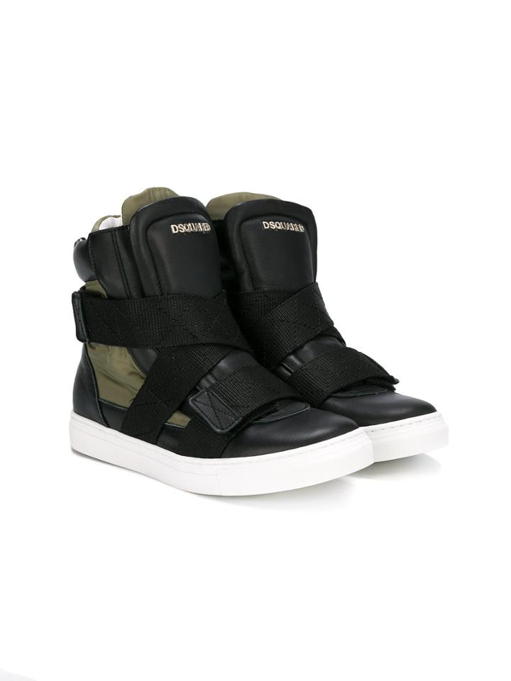 Dsquared2 Kids Teen Hi-top Sneakers - Black