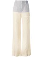Chloé Colour Block Wide Leg Trousers - Neutrals
