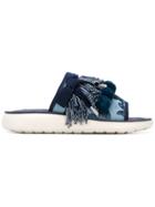 Marc Jacobs Emerson Pompom Slides - Blue