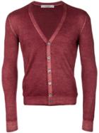 La Fileria For D'aniello V-neck Buttoned Cardigan - Red