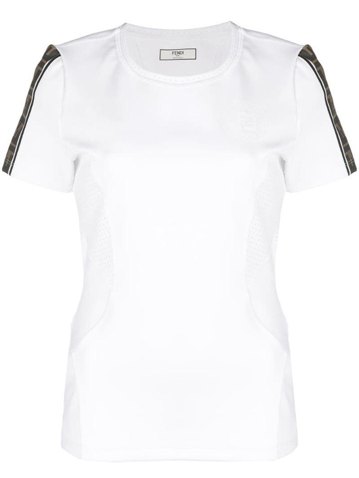 Fendi Ff Print Detail T-shirt - White