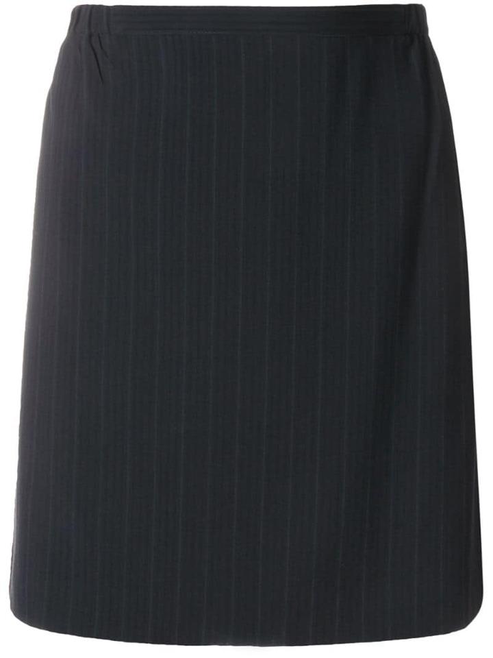 Giorgio Armani Pre-owned Pinstripe Short Skirt - Black