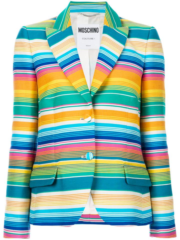 Moschino Striped Formal Blazer - Multicolour