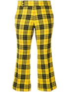 Comme Des Garçons Vintage Tartan Cropped Trousers - Yellow & Orange