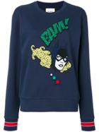 Iceberg Batgirl Embroidered Sweatshirt - Blue