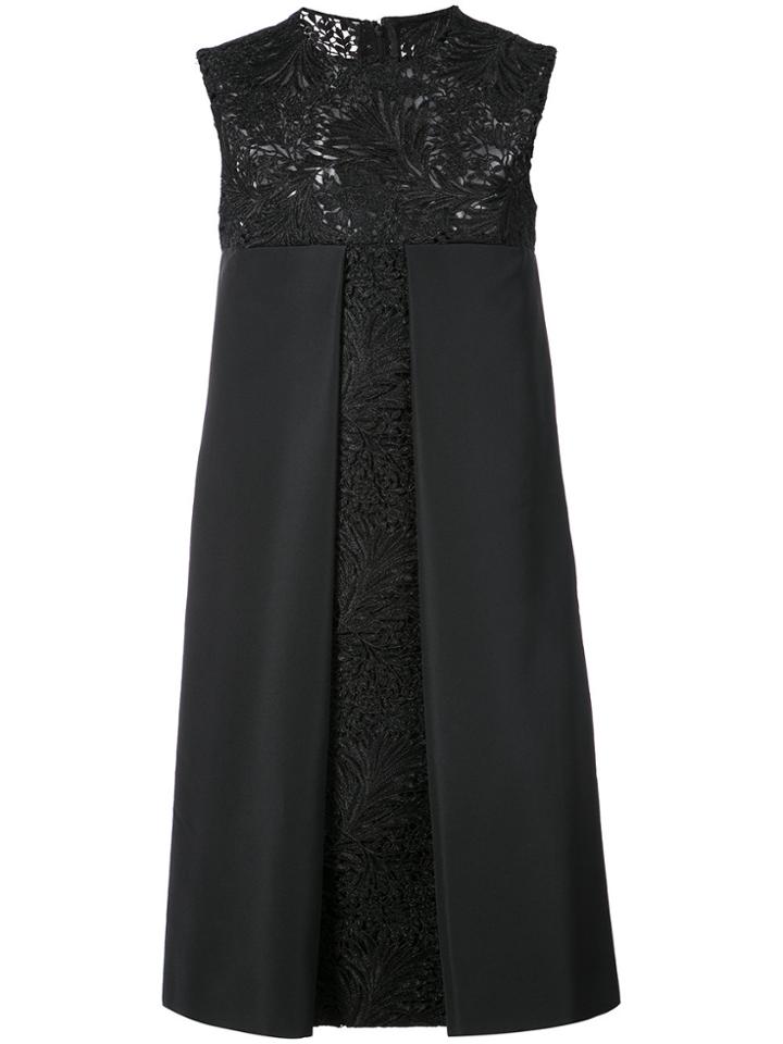 Rubin Singer Pleated Shift Dress - Black
