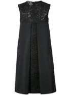 Rubin Singer Pleated Shift Dress - Black