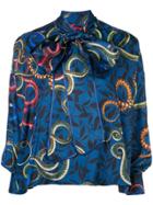 F.r.s For Restless Sleepers Floral-print Shirt - Blue