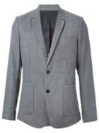 Ami Alexandre Mattiussi Pocket Blazer, Men's, Size: 44, Grey, Wool