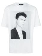 Raf Simons Square Print T-shirt, Men's, Size: Xl, White, Cotton