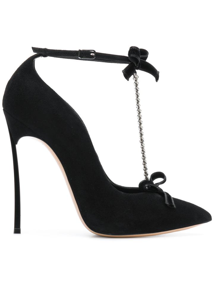 Casadei Blade T-bar Pumps - Black