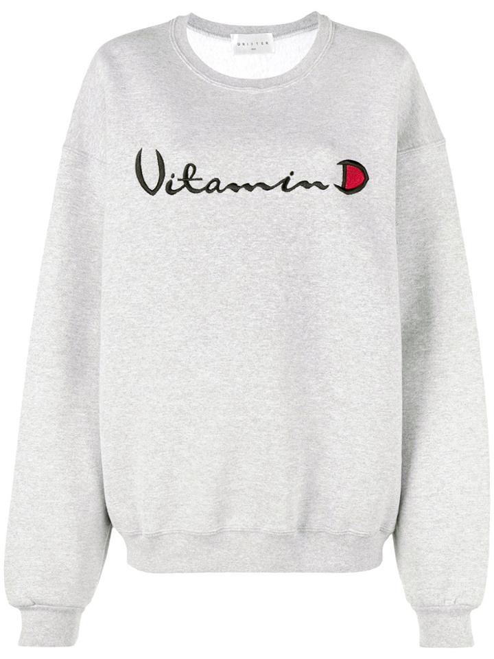 Drifter Grey Helios Embroidered Sweatshirt