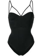 Angelys Balek Bustier Swimsuit - Black