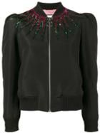 Gucci - Sequin Embellished Jacket - Women - Silk/cotton/polyamide/metallic Fibre - 38, Black, Silk/cotton/polyamide/metallic Fibre