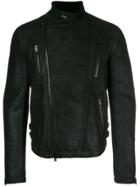 Isabel Benenato Contrast Collar Jacket - Black