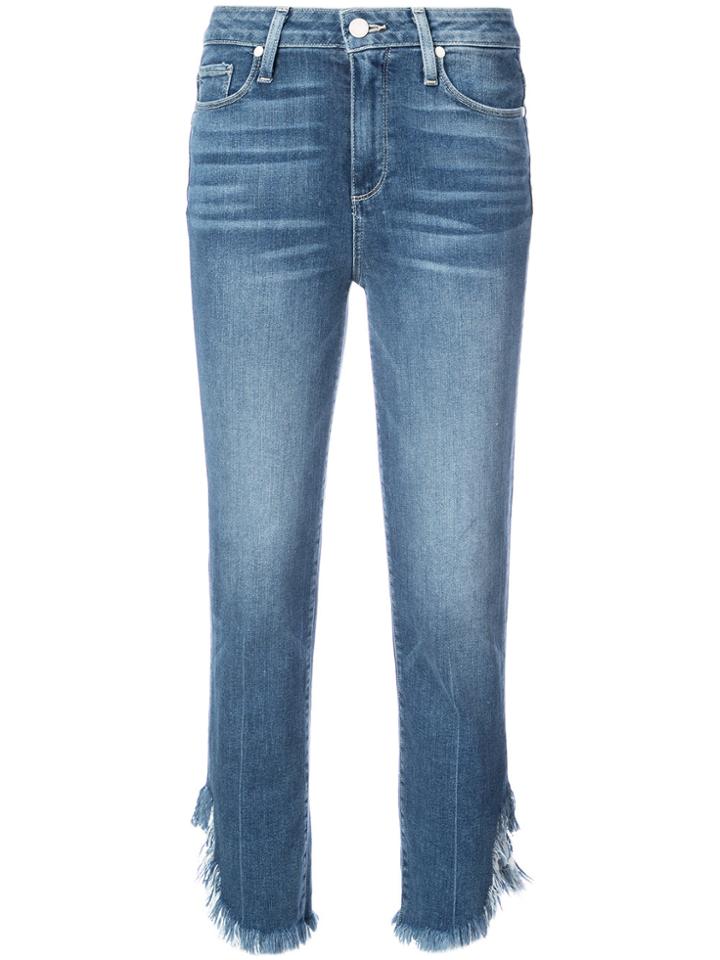 Paige Hoxton Cropped Jeans - Blue