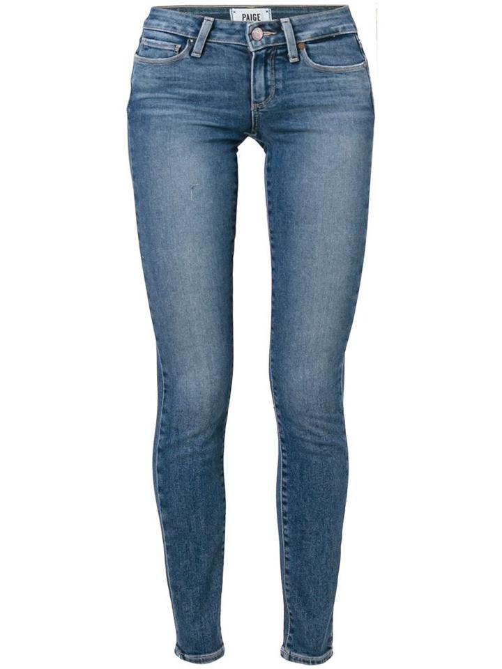 Paige Skinny Jeans, Women's, Size: 27, Blue, Cotton/polyester/spandex/elastane