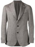 Gabriele Pasini - Checked Pattern Blazer - Men - Linen/flax/viscose - 48, Brown, Linen/flax/viscose