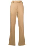 Pinko Side Stripe Flared Trousers - Neutrals