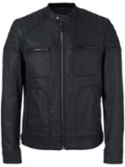 Belstaff - Band Collar Jacket - Men - Cotton/spandex/elastane/acetate/cupro - 46, Black, Cotton/spandex/elastane/acetate/cupro