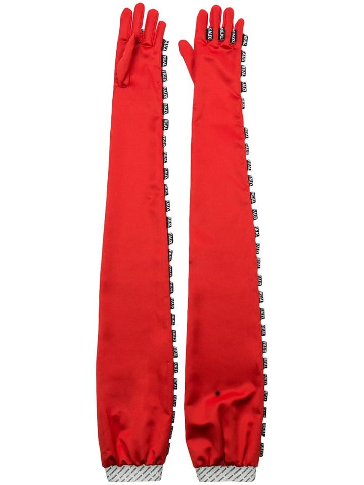 Maison The Faux Mr/mrs Brody Gloves - Red