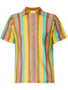 Cmmn Swdn Striped Short-sleeve Shirt - Multicolour