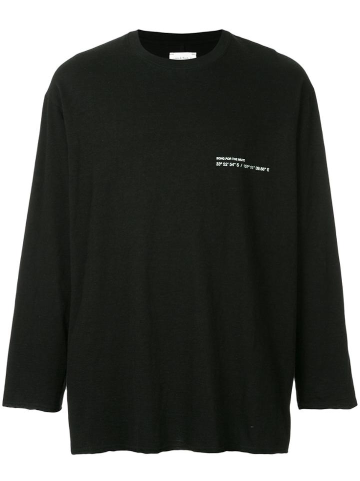 Song For The Mute Coordinates Cropped Sweatshirt - Black