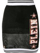 Mesh Skirt - Women - Cotton/acrylic/nylon/polyester - M, Black, Cotton/acrylic/nylon/polyester, Philipp Plein