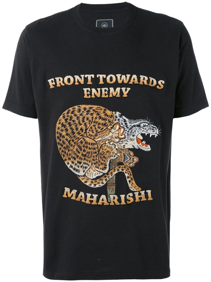 Maharishi - Crouching Tiger T-shirt - Men - Cotton - L, Black, Cotton