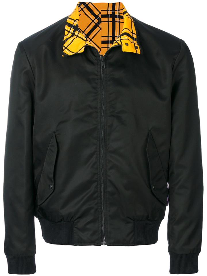 Kenzo Bold Check Reversible Bomber Jacket - Black