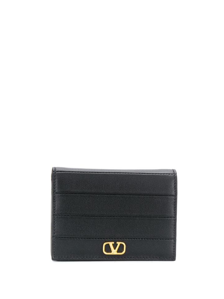Valentino Valentino Garavani Vlogo Panelled Small Wallet - Black