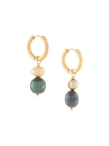 Sandralexandra Bonito Pearl Drop Earrings - Gold
