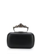 Alexander Mcqueen Jeweled Clutch - Black