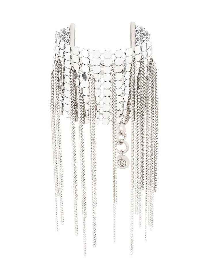 Mm6 Maison Margiela Chains Bracelet, Women's, Metallic