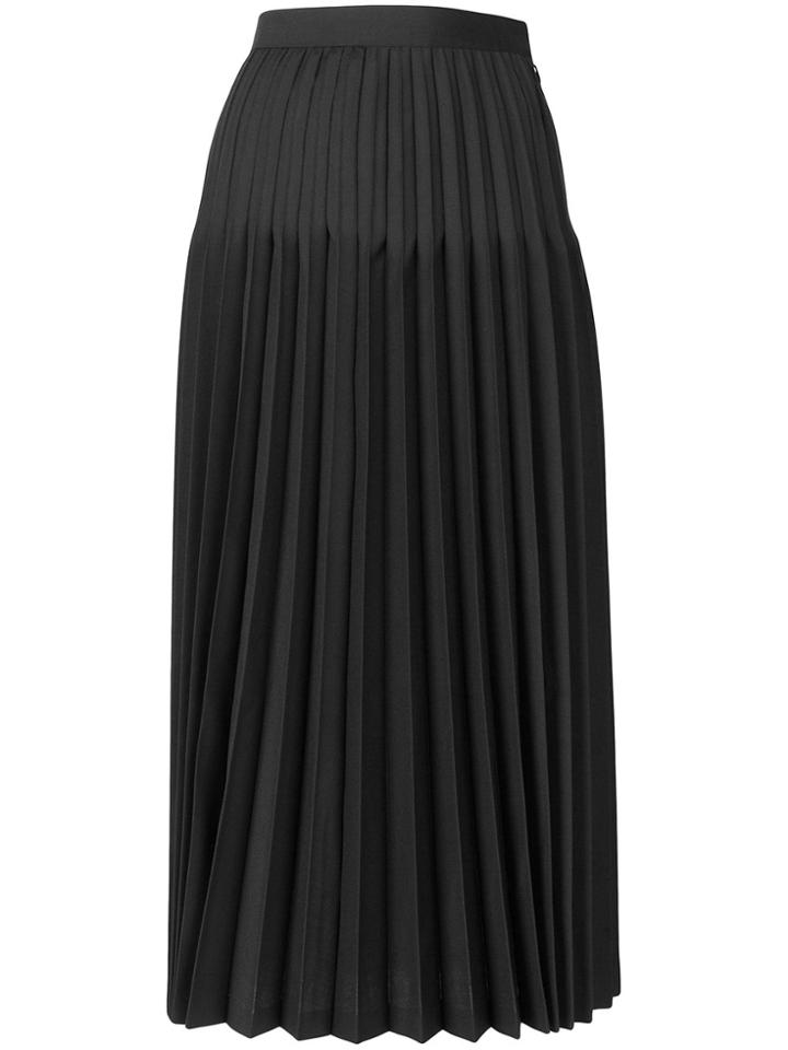 Junya Watanabe Pleated Flared Midi Skirt - Black