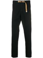 White Sand Buckle-fastening Trousers - Black