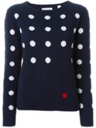 Chinti And Parker Polka Dot Intarsia Sweater