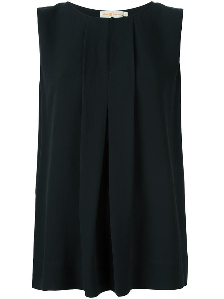 Tory Burch Silk Georgette Blouse - Black