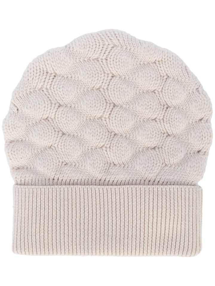 Bernhard Willhelm Aq C5 Knit Beanie - Neutrals