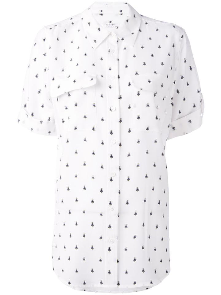 Equipment - Patterned Blouse - Women - Silk - S, White, Silk