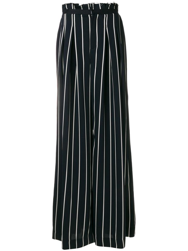 Kendall+kylie Stripped Palazzo Pants - Blue