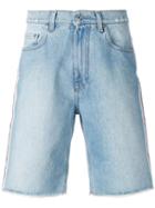 Msgm Denim Shorts, Men's, Size: 50, Blue, Cotton/polyester