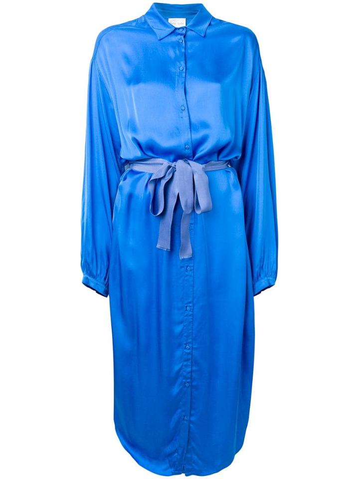 Forte Forte Loose Fit Shirt Dress - Blue
