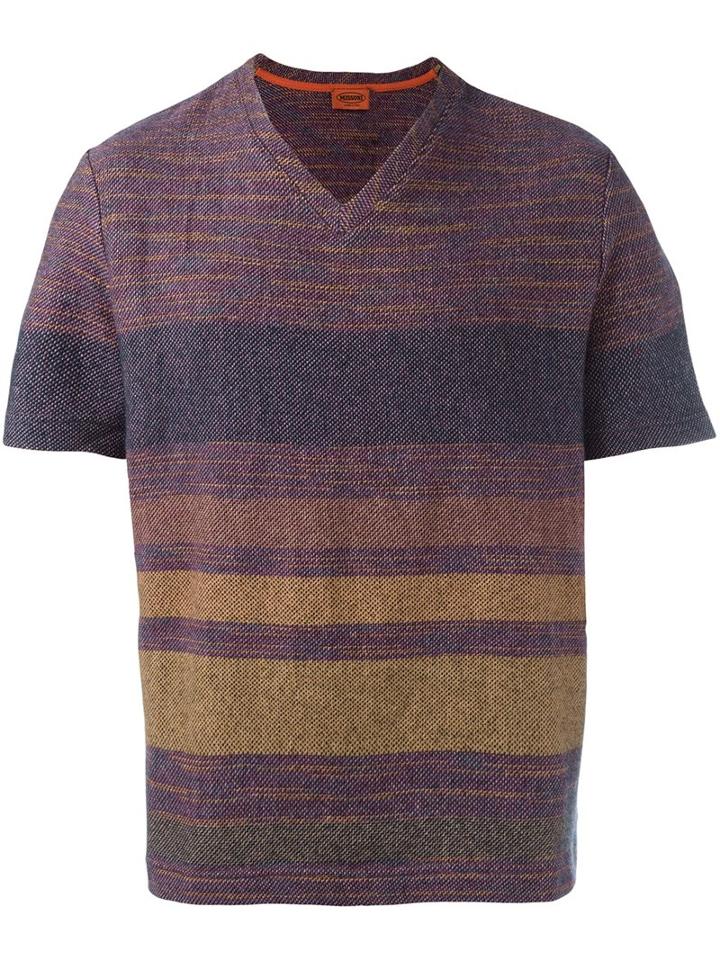 Missoni Shortsleeved Sweater, Men's, Size: 50, Pink/purple, Cashmere
