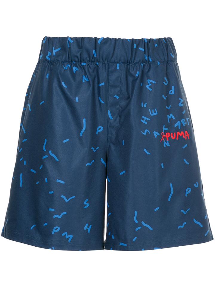 Puma Elasticated Waist Shorts - Blue